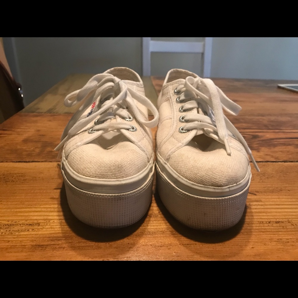 Superga white sneakers